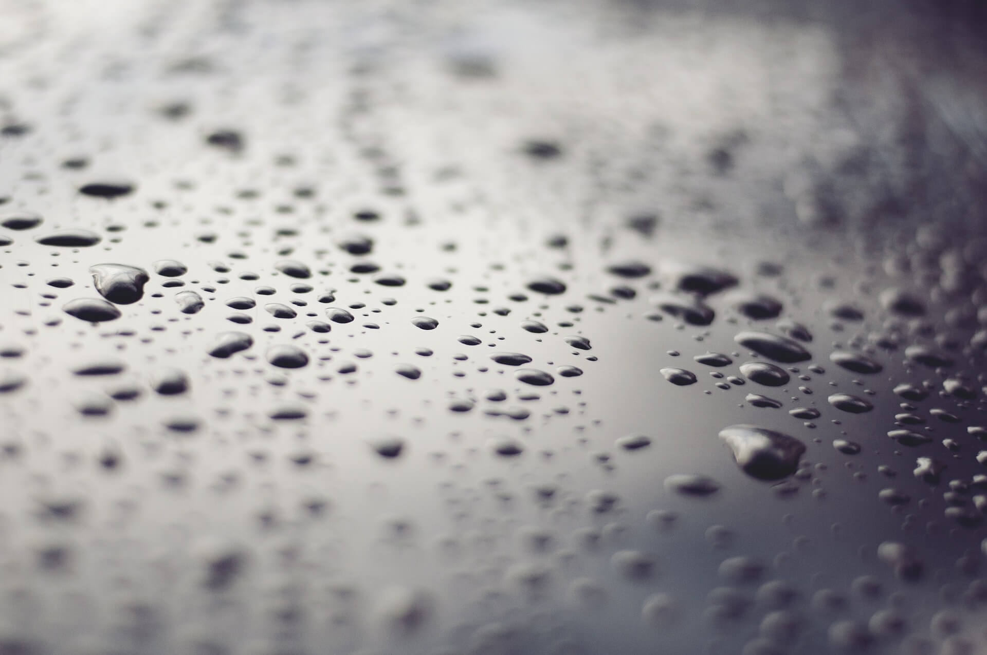 water droplets on surface