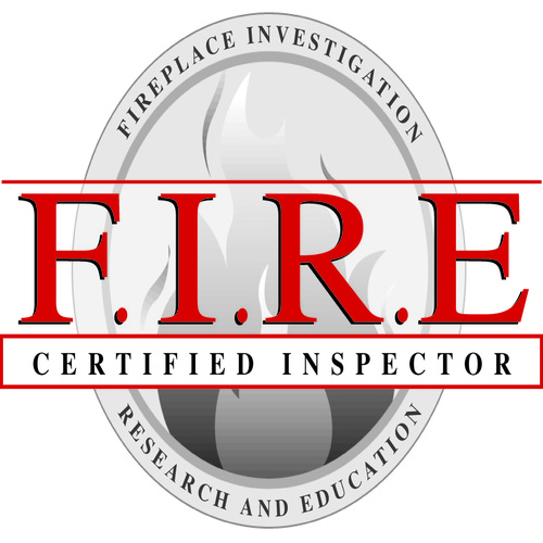 F.I.R.E logo - Fireplace Investigation Research and Education - Certified Inspector.